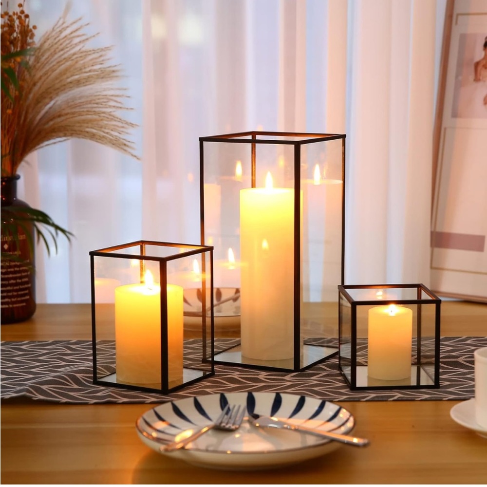 Wedding Hurricane Centerpieces